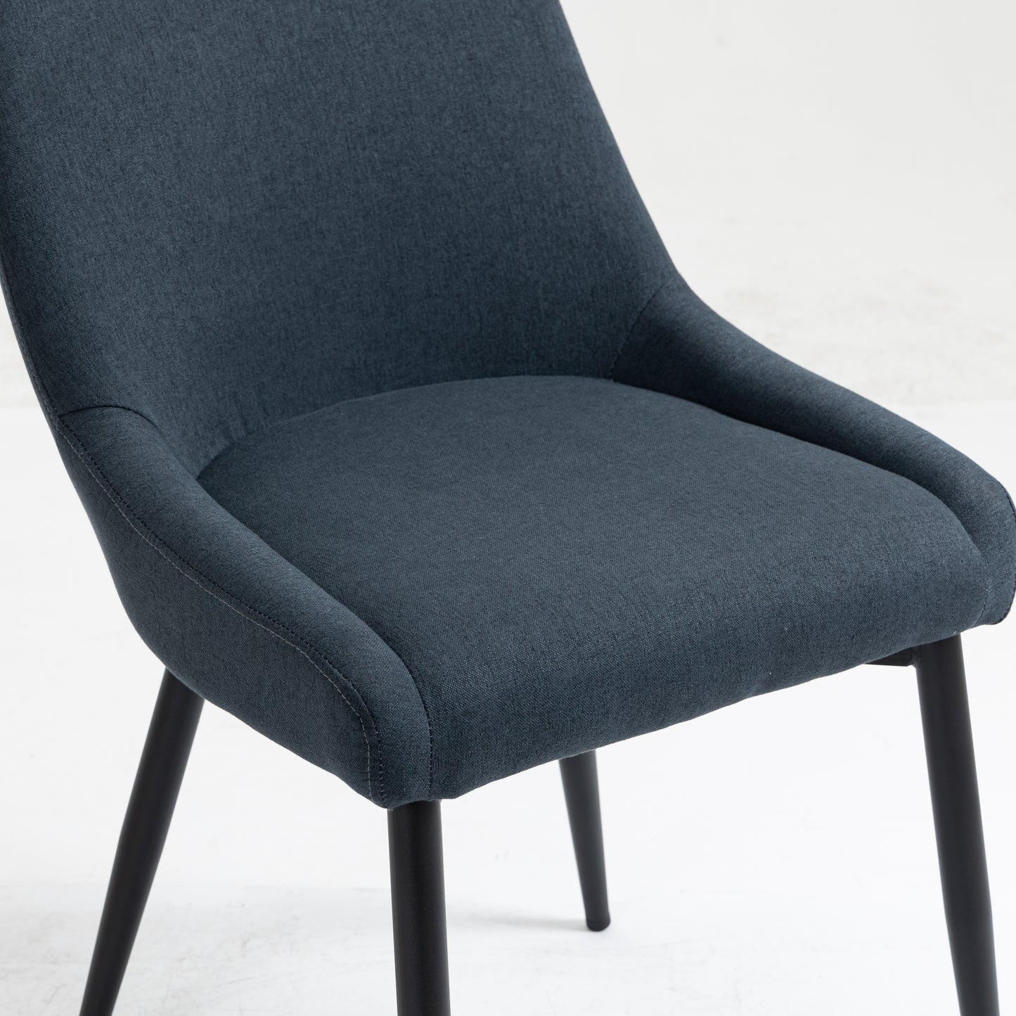 Upholstered Dining Chairs (Bluish Gray)