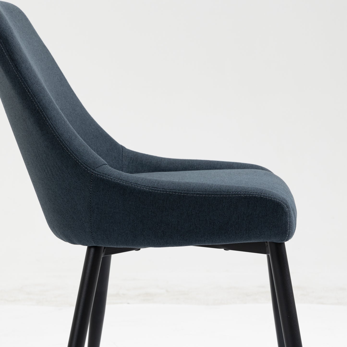 Upholstered Dining Chairs (Bluish Gray)