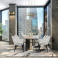 Solid Wood Frame Dining Chairs - Beige