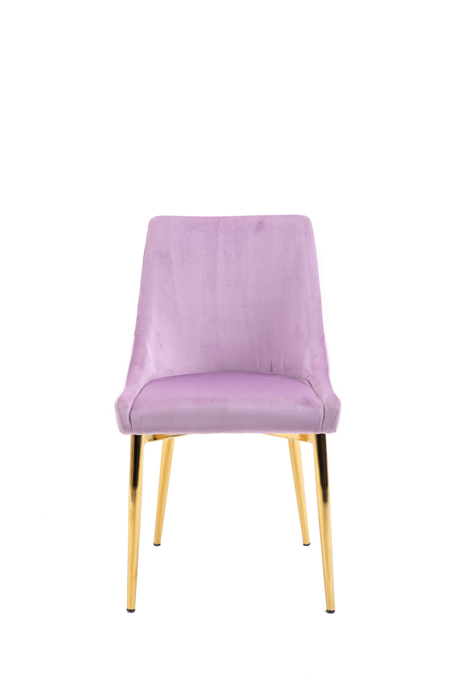 Velvet Upholstered Side Chairs (Set 2) -Pink