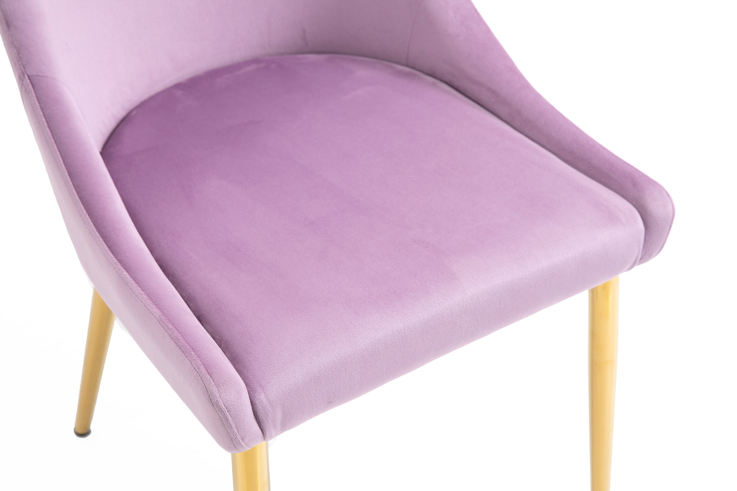 Velvet Upholstered Side Chairs (Set 2) -Pink