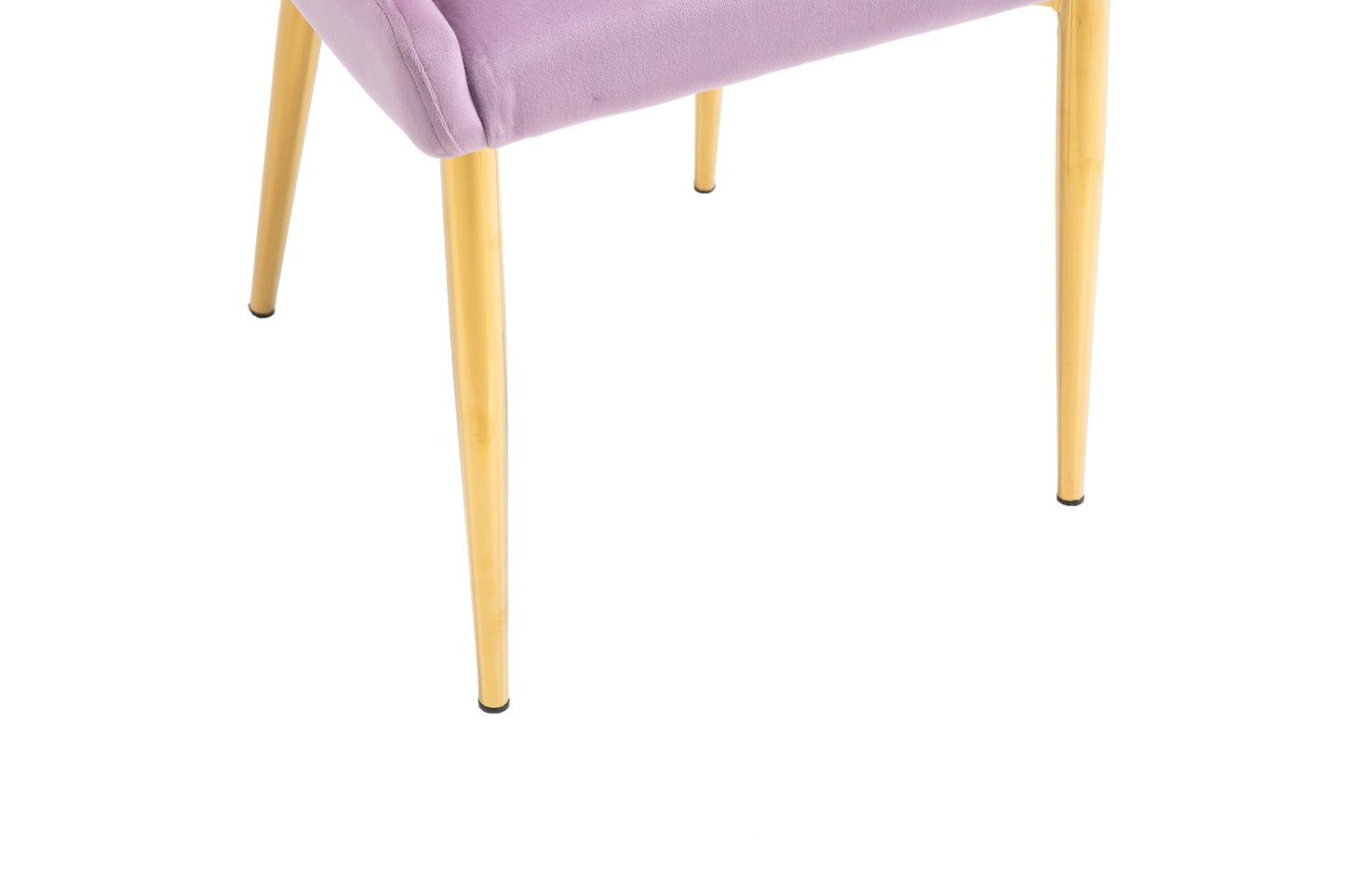 Velvet Upholstered Side Chairs (Set 2) -Pink