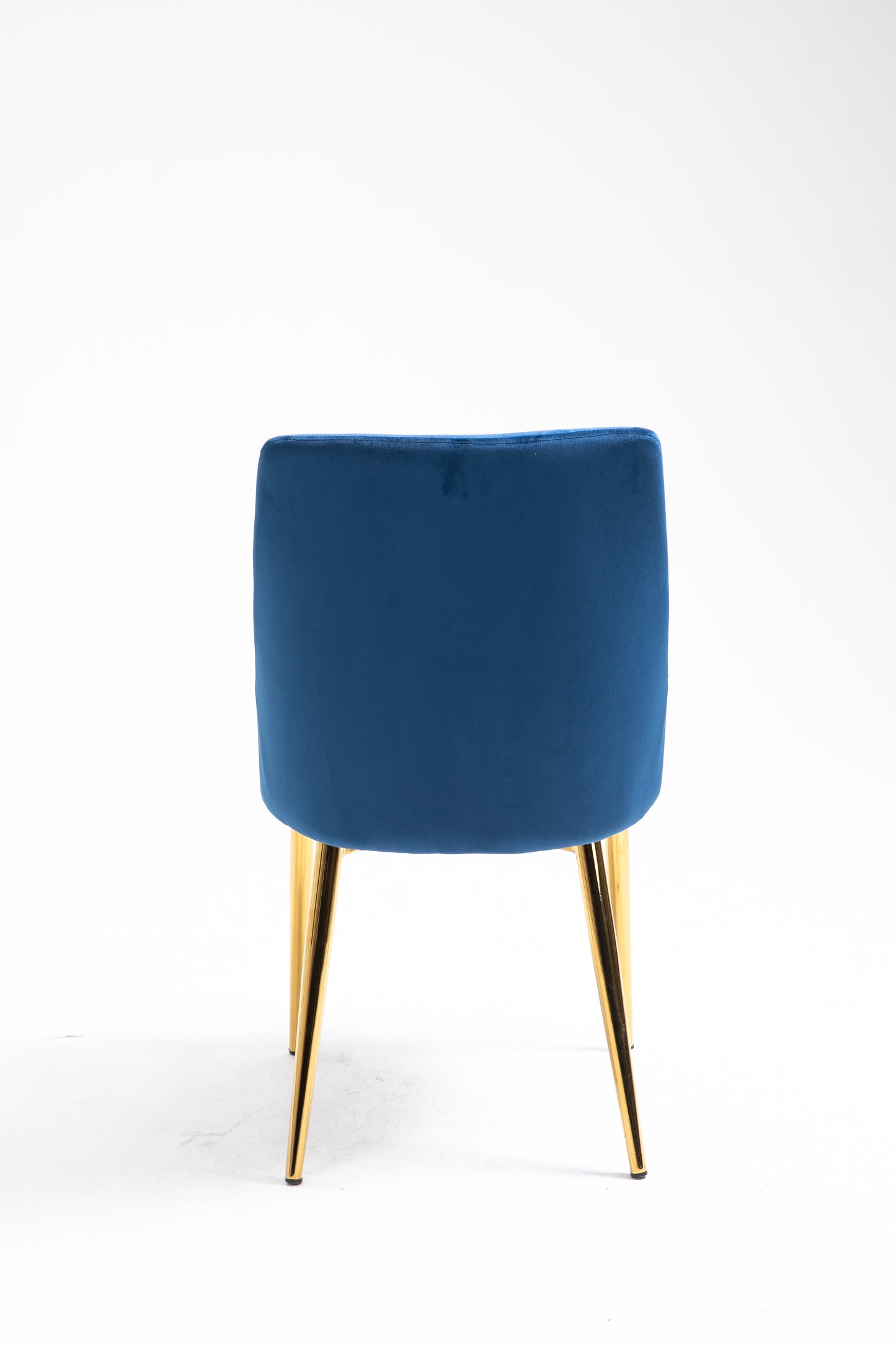 Velvet Upholstered Side Chairs (Set 2) -Navy