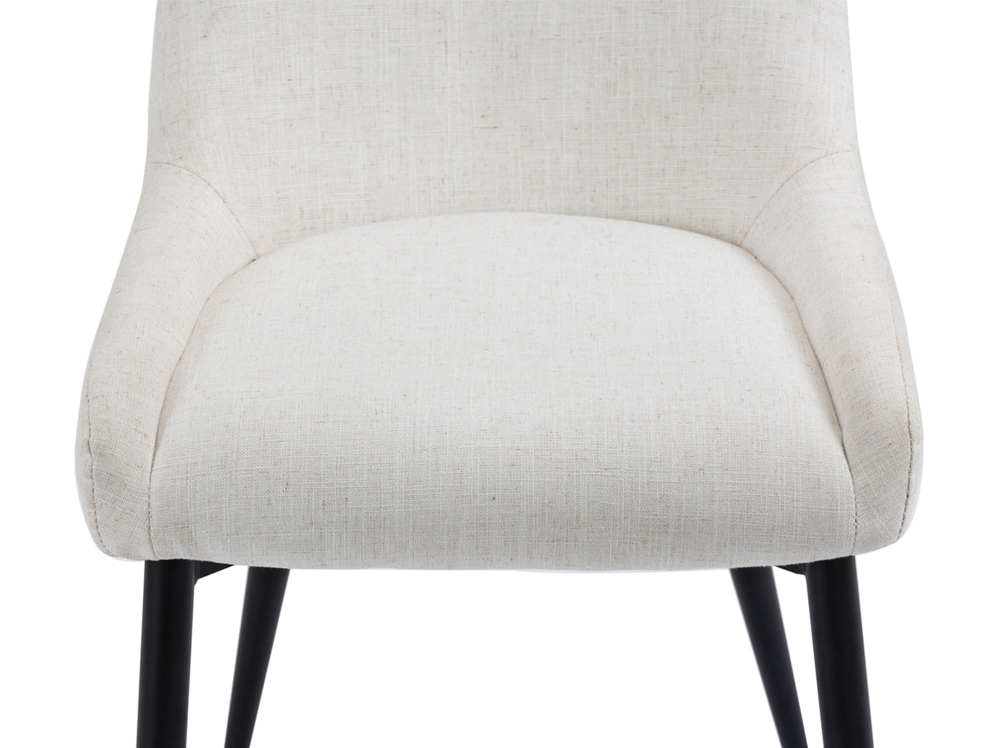 Solid Wood Frame Dining Chairs - Beige