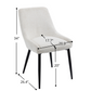 Solid Wood Frame Dining Chairs - Beige