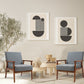 Wood Frame Accent Chair with Armrests, Gray