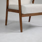 Mid-Century Wood Armchair - Beige