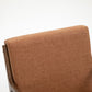Vegan Leather Solid Wood Armchair With Curved Frame
