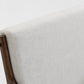 Curved Wooden Frame Armchair
