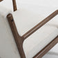 Curved Wooden Frame Armchair