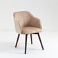 Upholstered Dining Armchairs - Two Tone Taupe