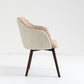 Upholstered Dining Armchairs - Two Tone Taupe