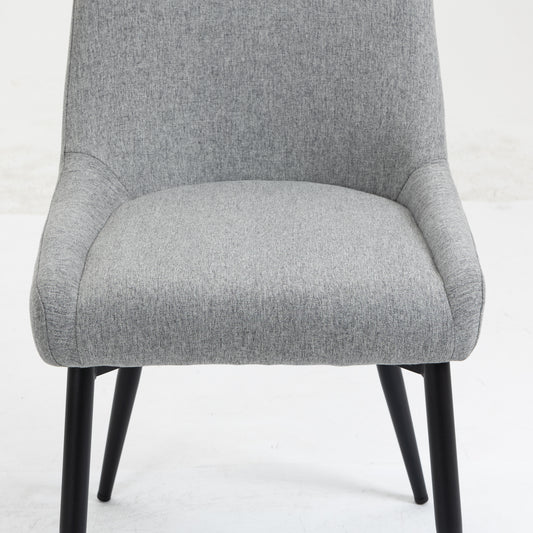 Upholstered Dining Chairs (Light Gray)