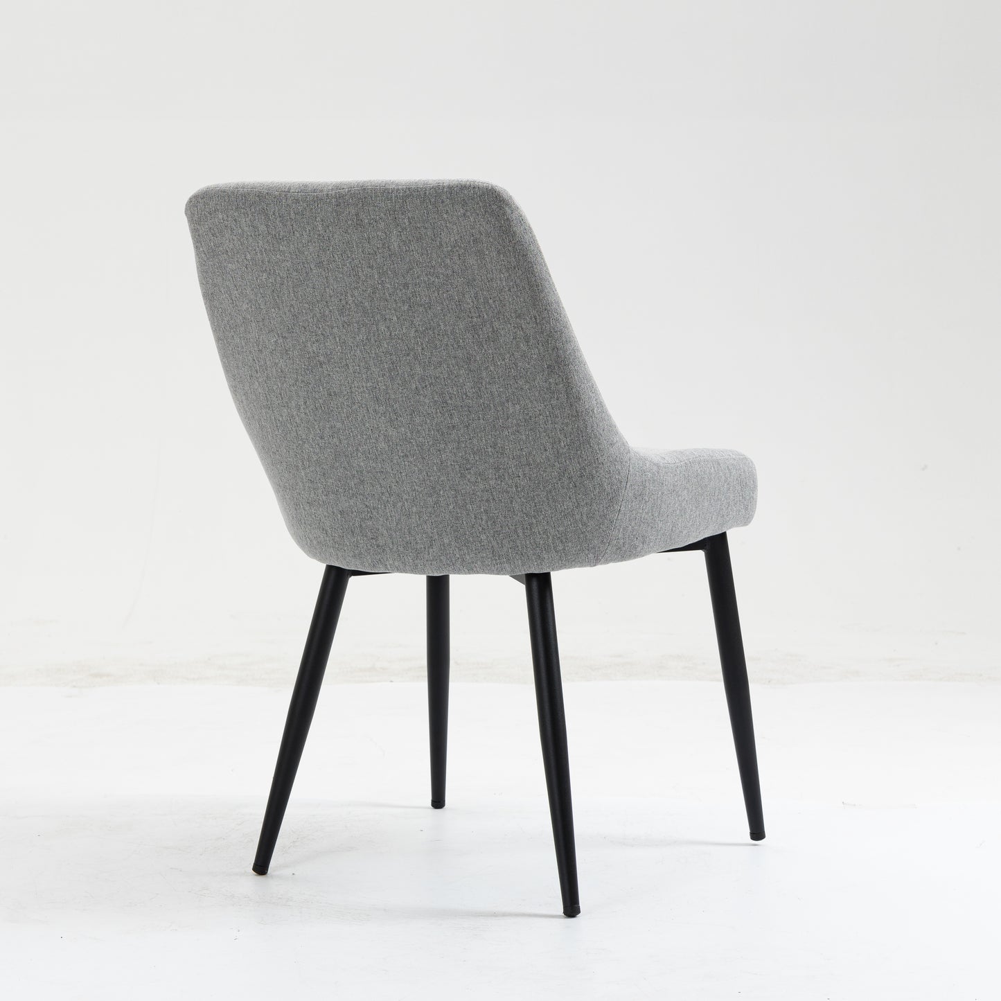 Upholstered Dining Chairs (Light Gray)