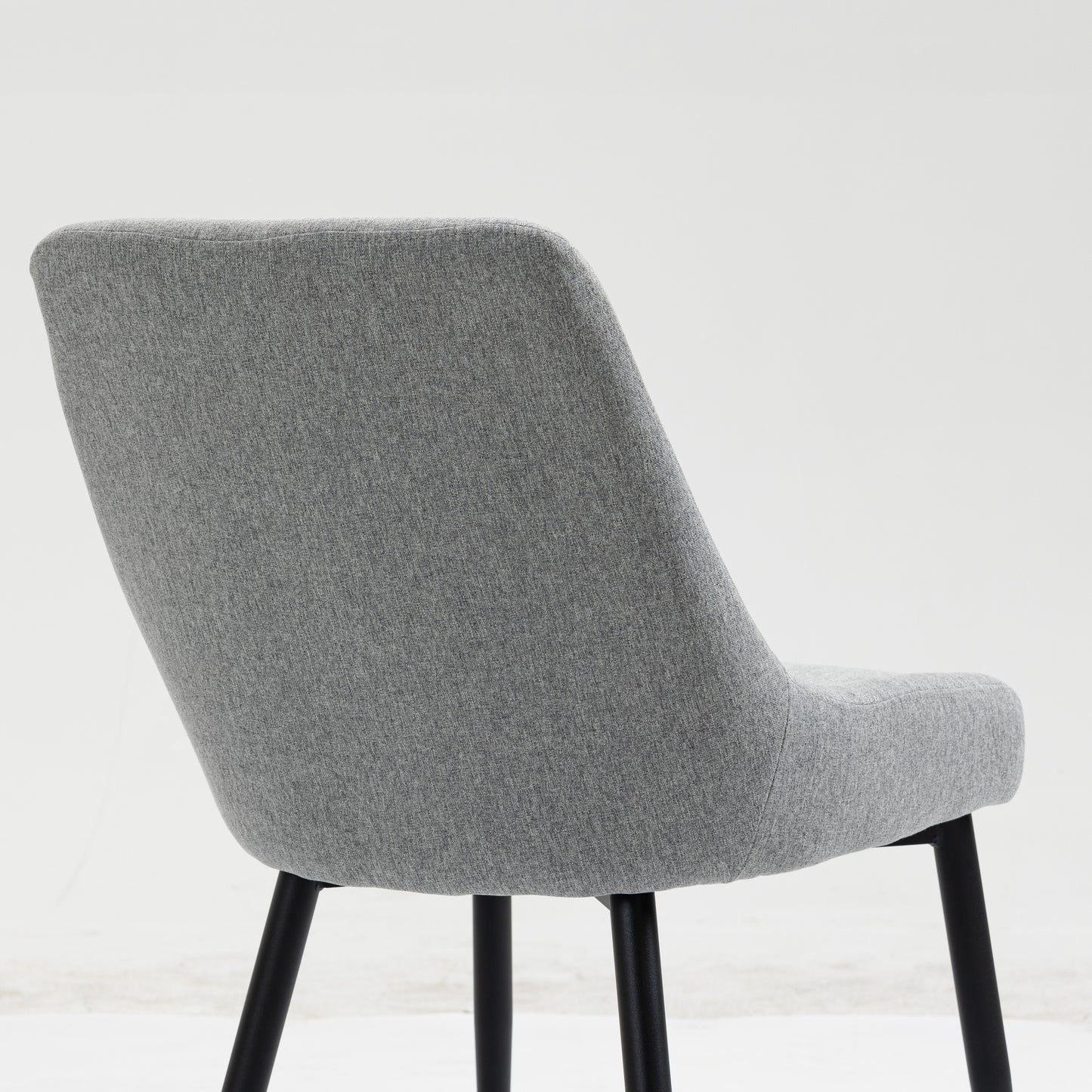 Upholstered Dining Chairs (Light Gray)