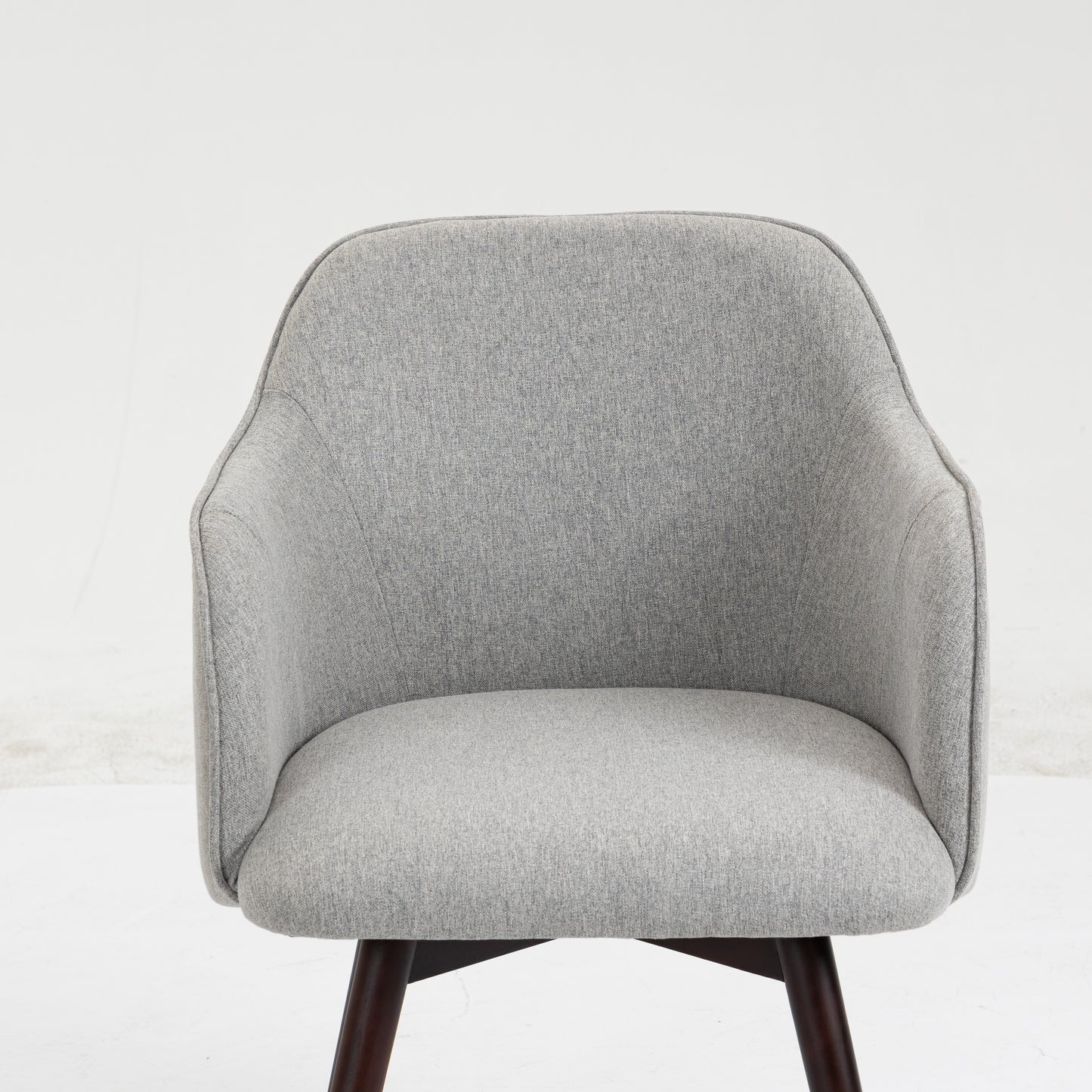 Upholstered Dining Armchairs - Two Tone Gray