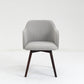Upholstered Dining Armchairs - Two Tone Gray